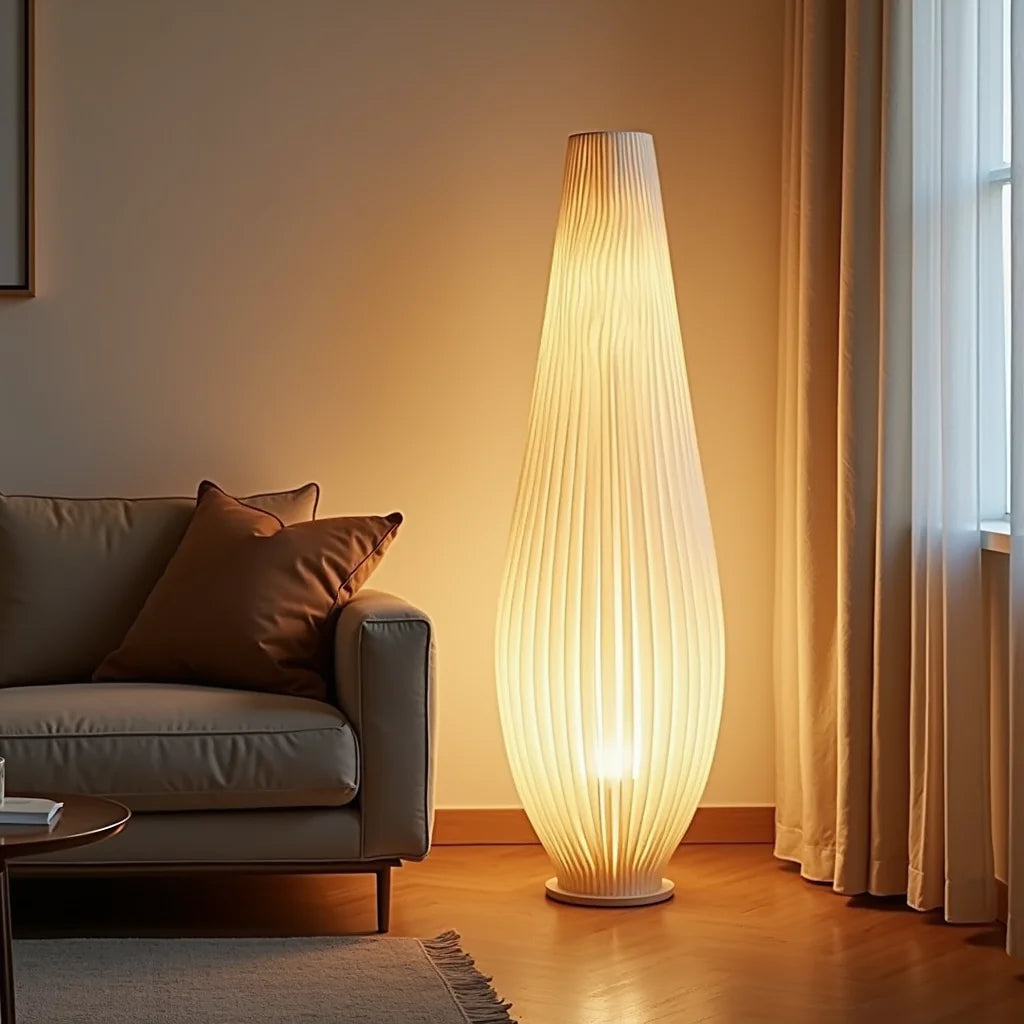 Handmade Rice Paper Floor Lamp - Cosy Corners Start Here: Handmade Rice Paper Floor Lamp
