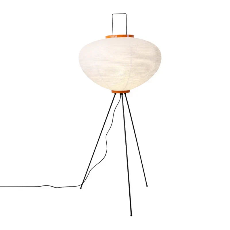 DecorBites™ Handmade Wabi Sabi Rice Paper Floor Lamp for Vintage Nordic Home Decor